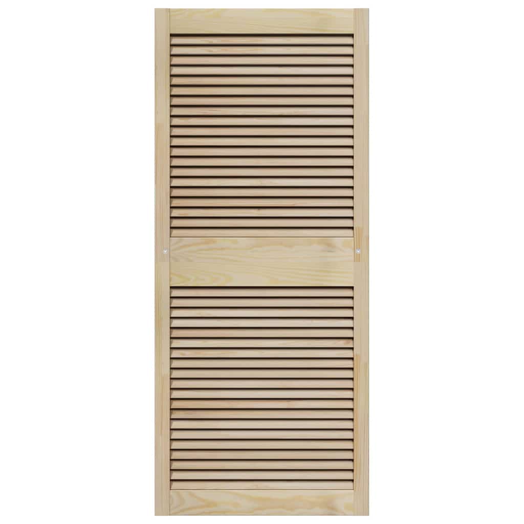 Porta per Armadio 2 pcs Naturale 140,5 x 2,1 x 59,5 cm