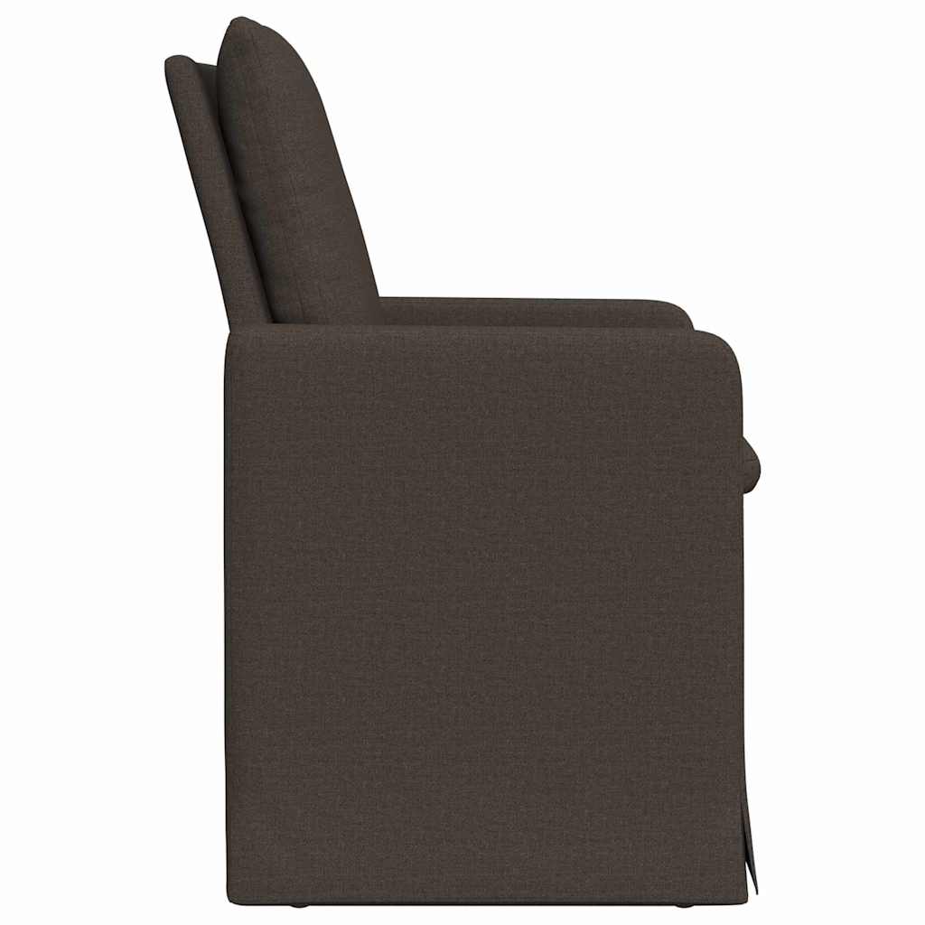 Sedie da pranzo 2 pcs Grigio scuro 57 x 67 x 98 cm Tela