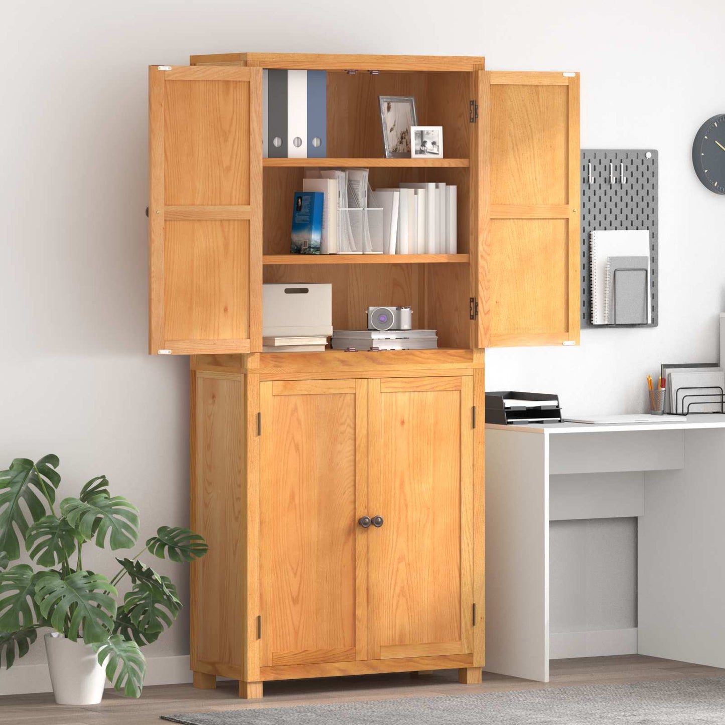 Set di Mobili per Magazzino con porta Marrone Legno multistrato