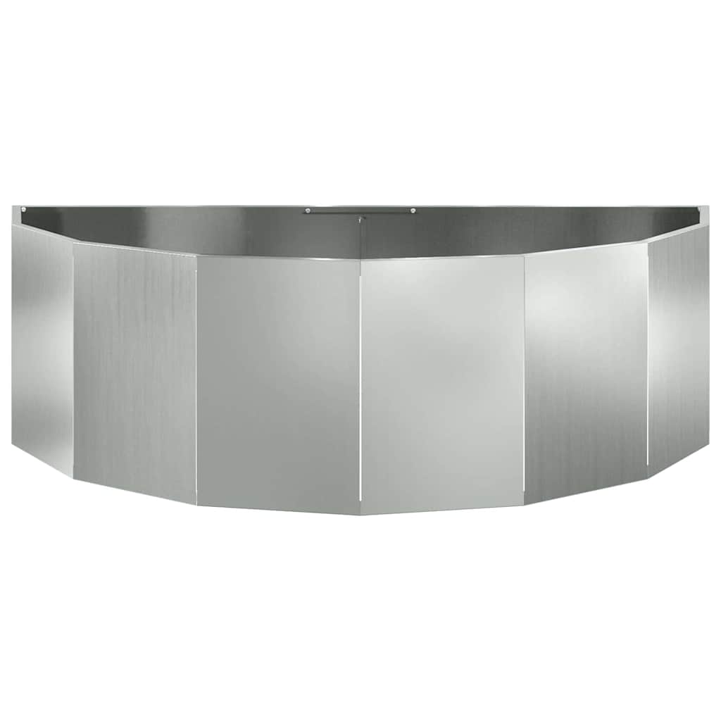 Fioriera Argento 120 x 60 x 35 cm Acciaio zincato
