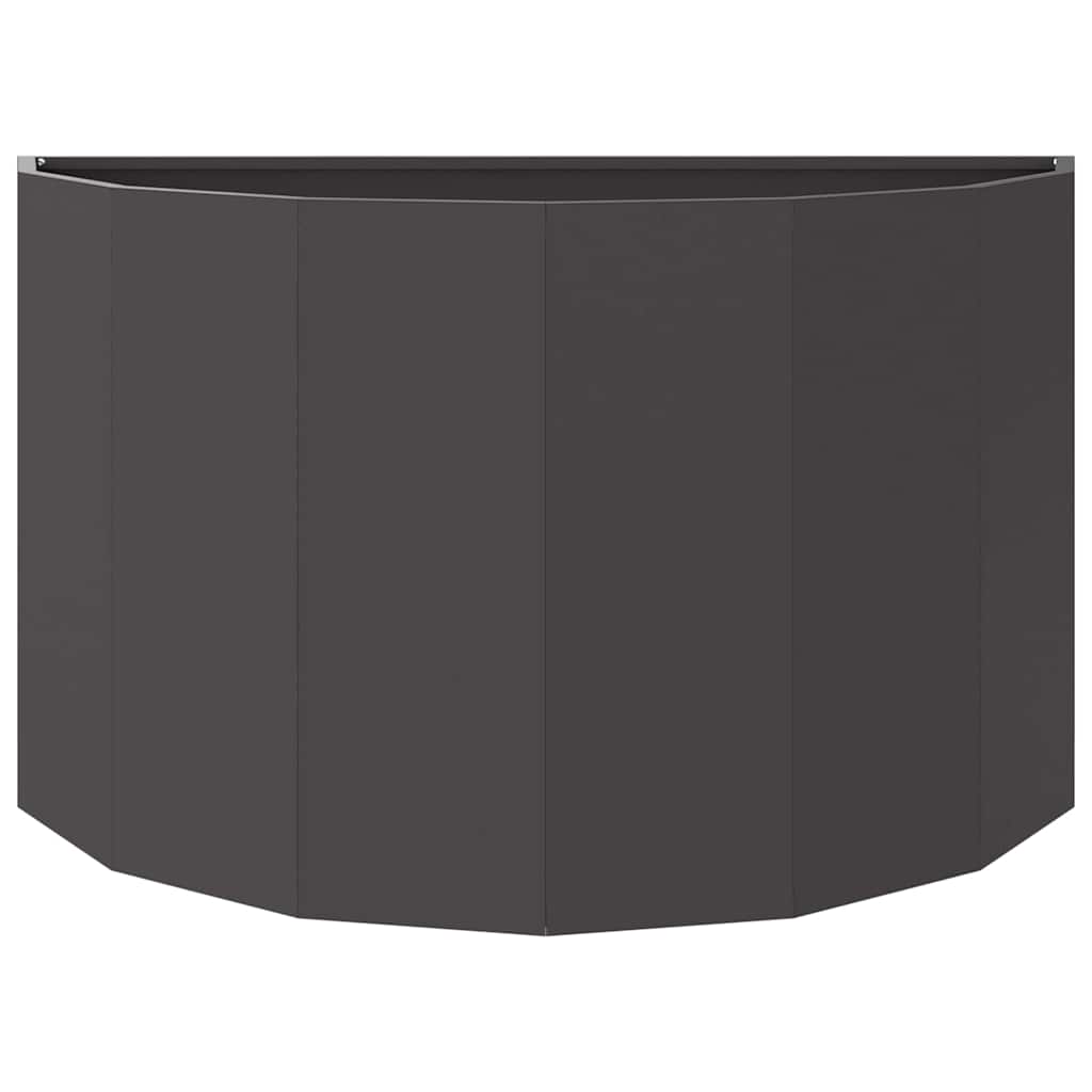 Fioriera Nero 90 x 45 x 50 cm Acciaio