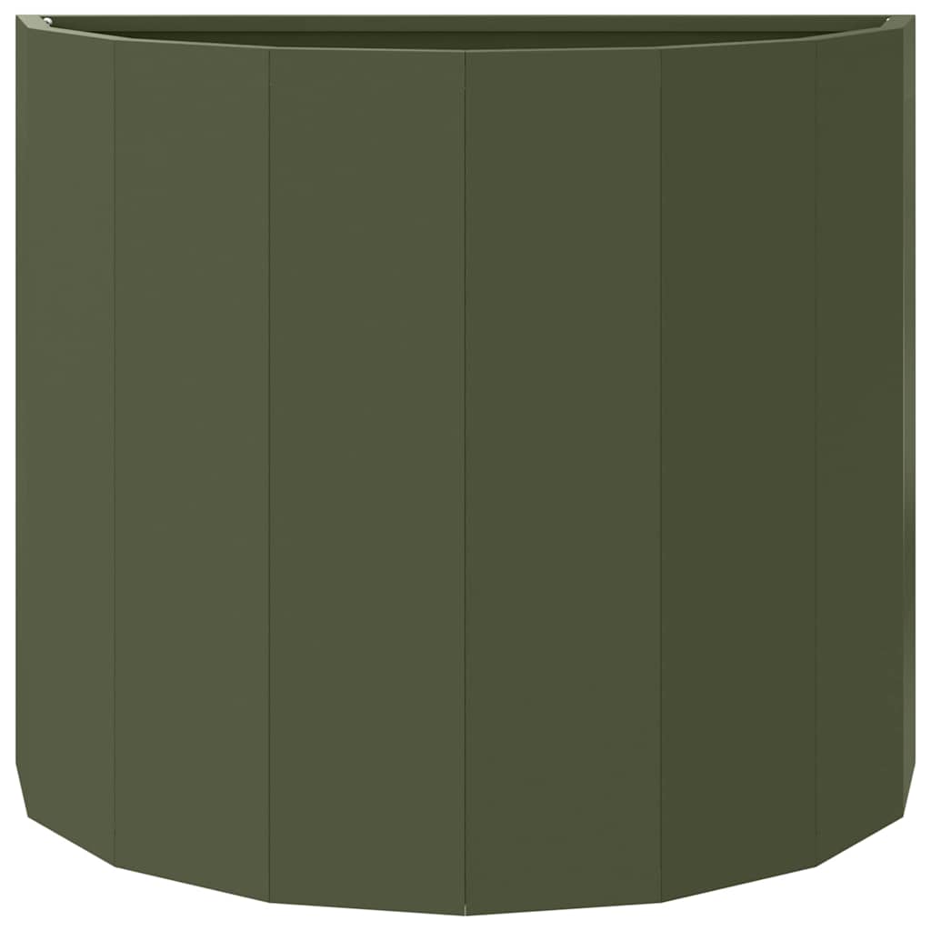 Fioriera Verde oliva 60 x 30 x 50 cm Acciaio