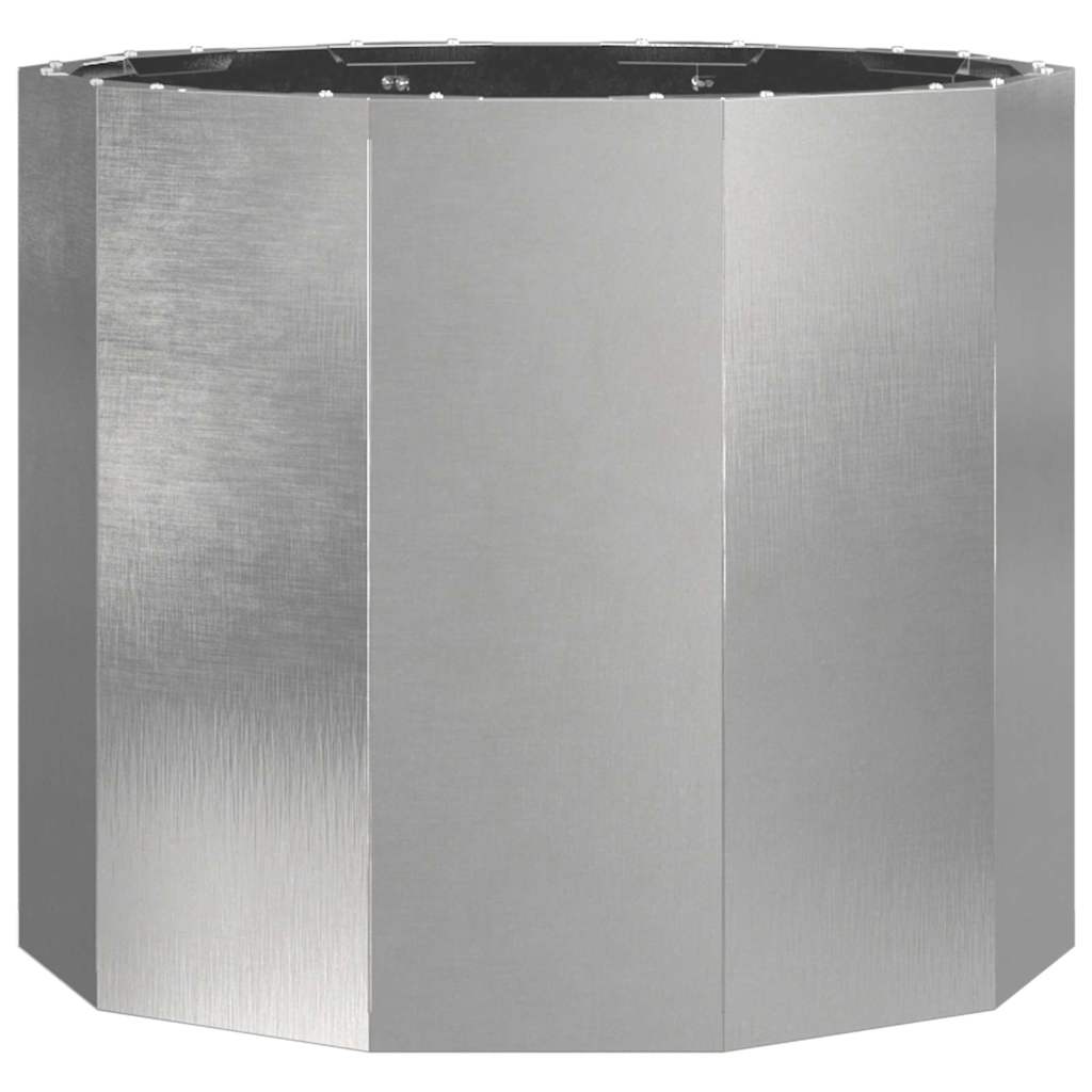 Fioriera Argento 60 x 60 x 50 cm Acciaio inossidabile