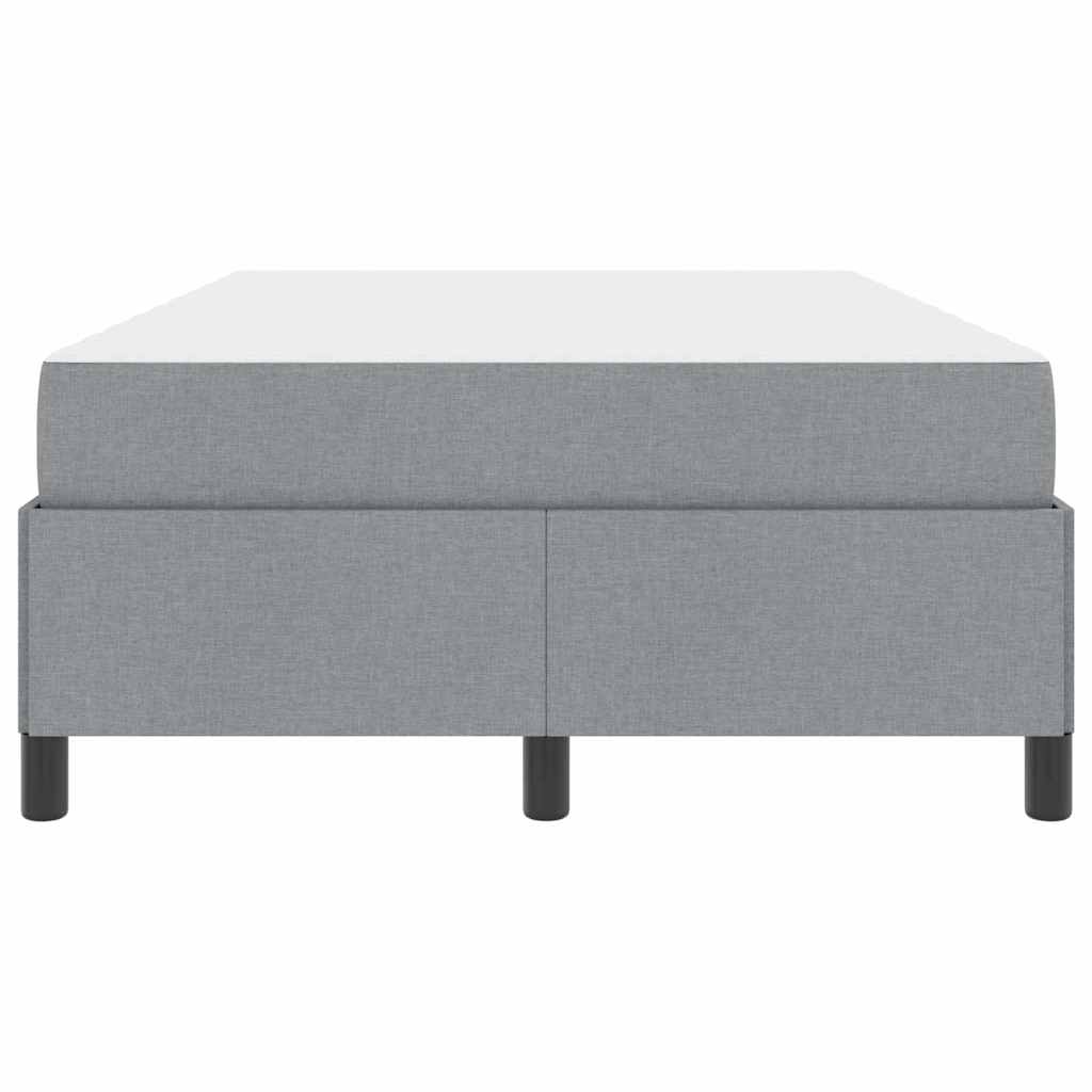 Letto a molle Grigio chiaro 120 x 190 cm Tessuto