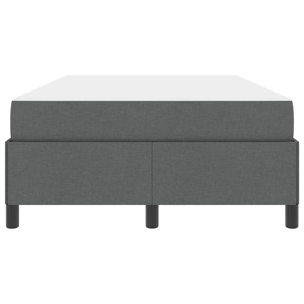 Letto a molle Grigio scuro 120 x 190 cm Tessuto