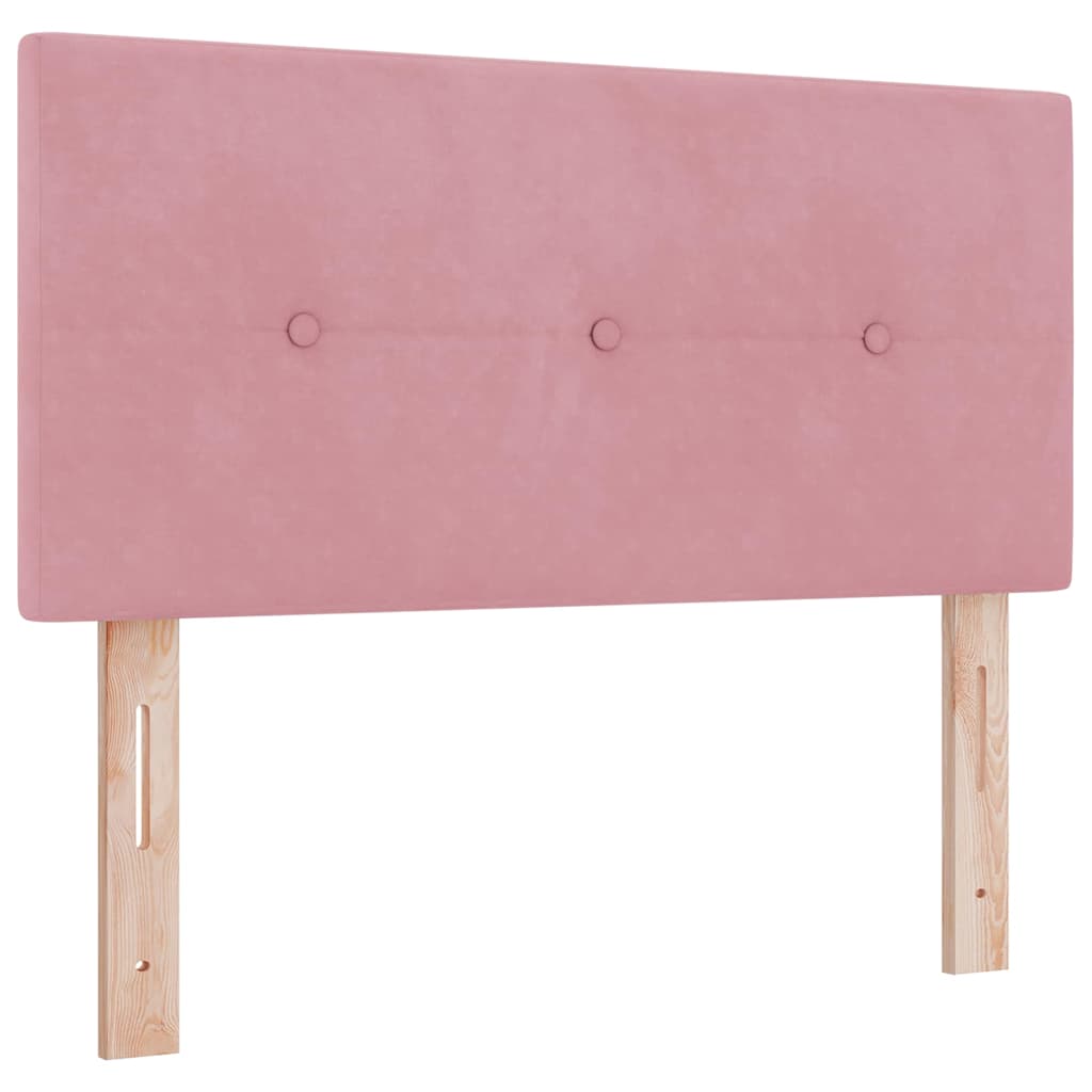 Letto a molle con materasso Rosa 200 x 80 cm Poliestere
