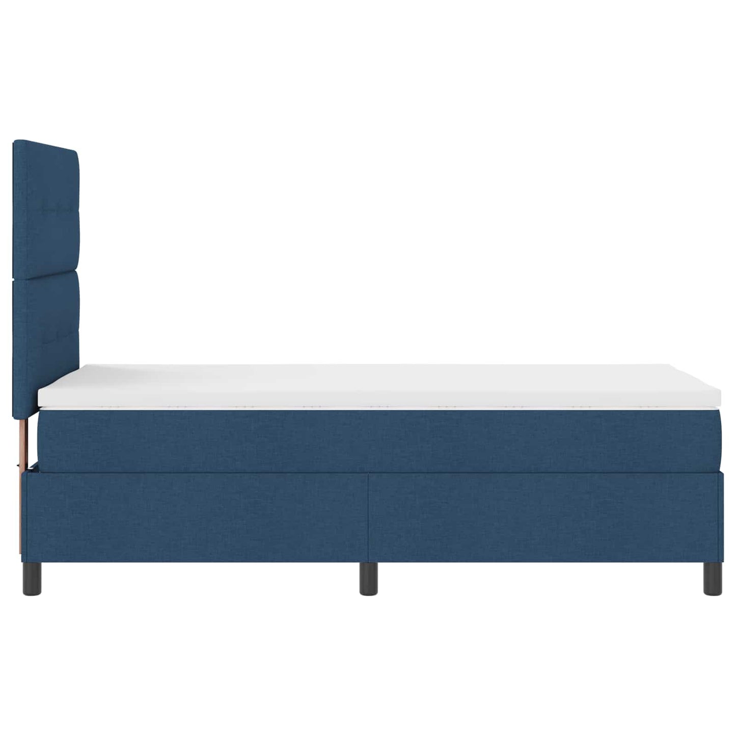 Letto a molle con materasso con led Blu 90 x 190 cm Tessuto