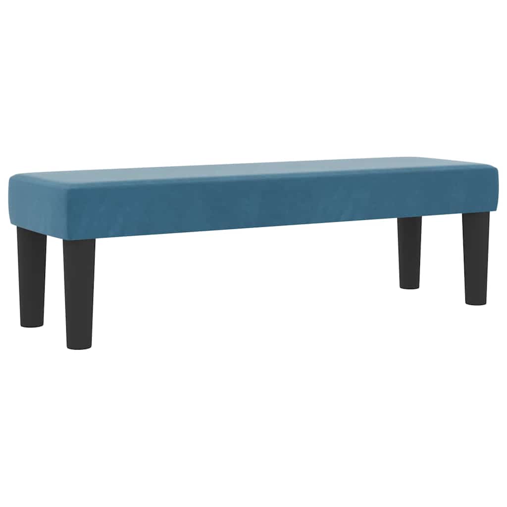 Letto a molle con materasso Blu scuro 120 x 190 cm Velluto