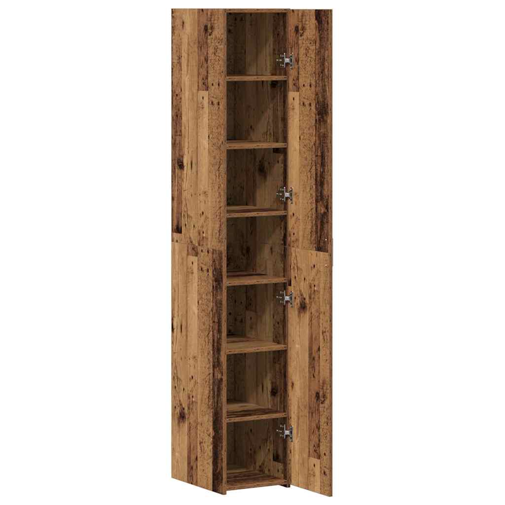 Credenza 2 pcs Legno vecchio 30 x 42,5 x 185 cm