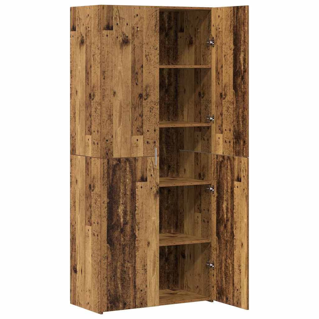 Credenza 2 pcs Legno vecchio 80 x 42 x 185 cm