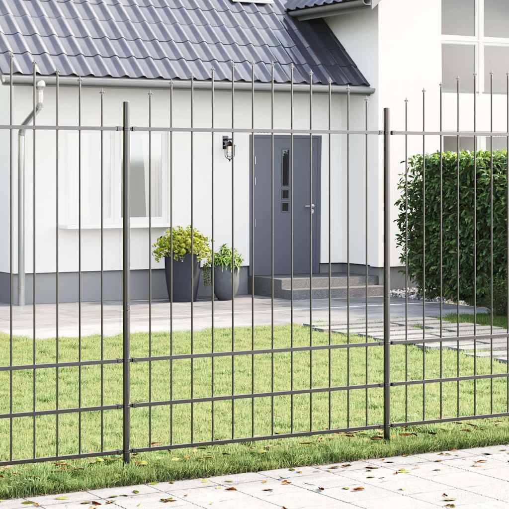 Recinzione per Giardino 5 pcs Grigio 170 x 225 cm