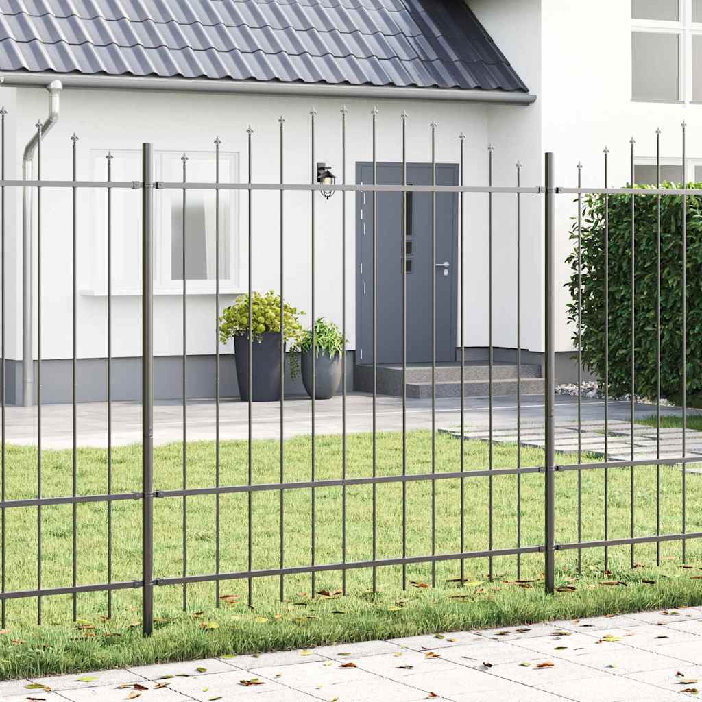 Recinzione per Giardino 6 pcs Grigio 170 x 215 cm