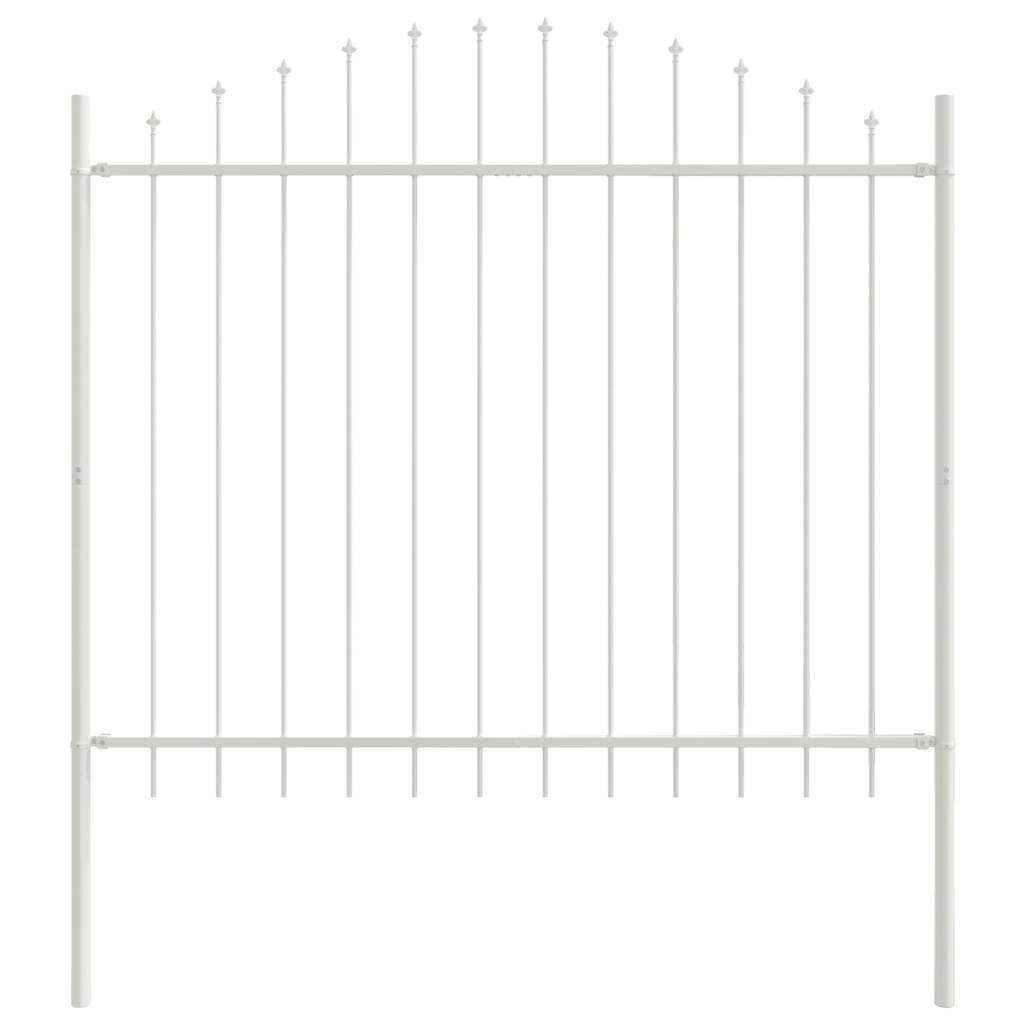 Recinzione per Giardino 5 pcs Bianco 170 x 190 cm