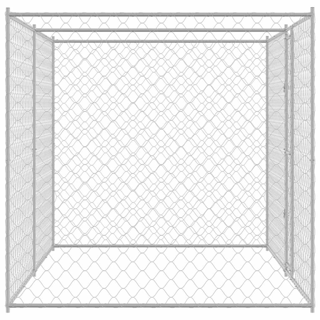 Gabbia per cani Argento 400 x 200 x 200 cm Acciaio zincato