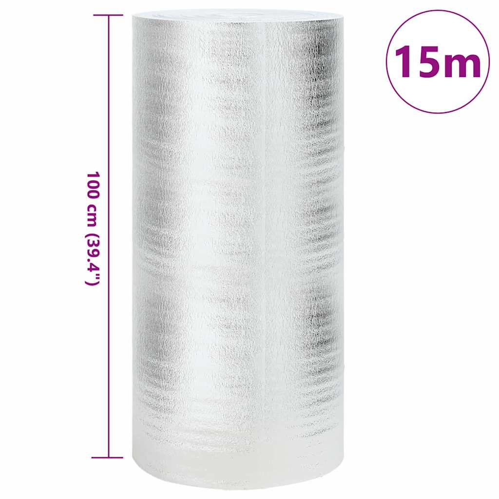 Riflettore di calore per termosifoni Argento 15 x 1 m