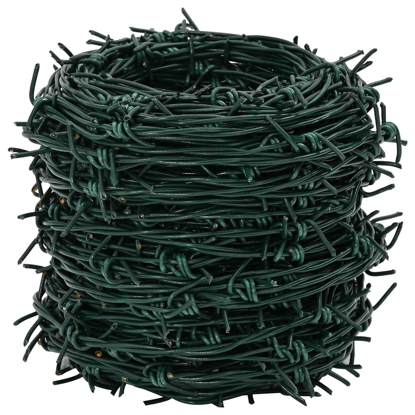 Fil di Ferro Spinato Verde 100 m Acciaio Zincato a Caldo