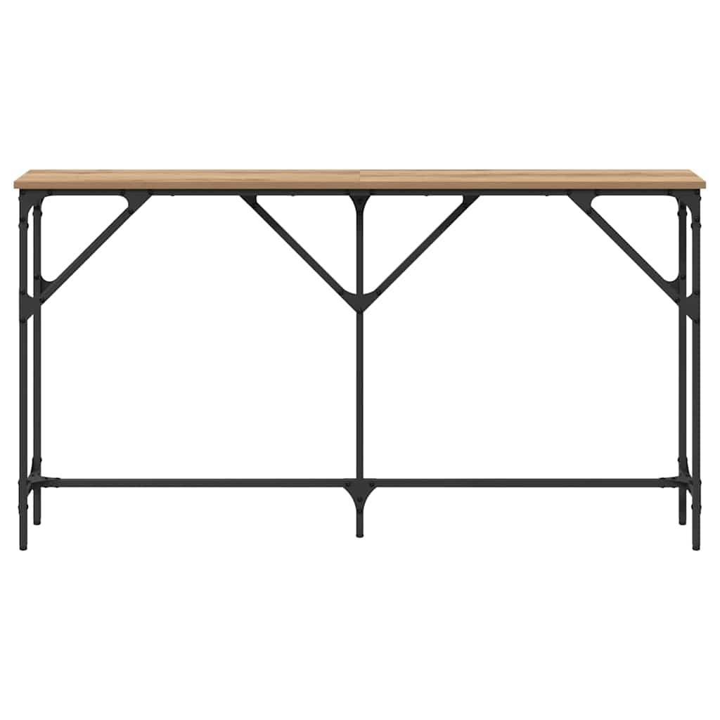 Tavolo consolle rovere artigianale 140 x 23 x 75 cm