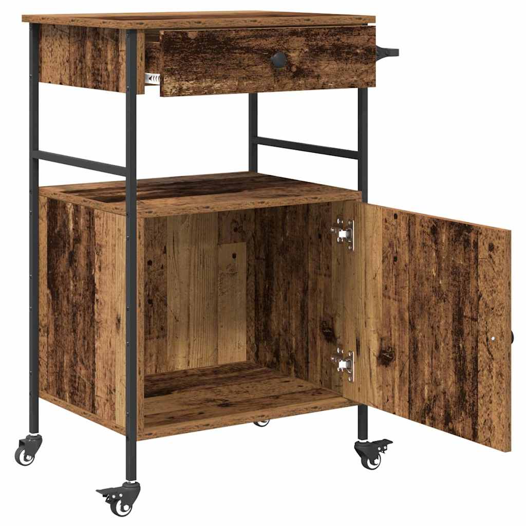 Carrello da Cucina Legno vecchio 56 x 43 x 89,5 cm
