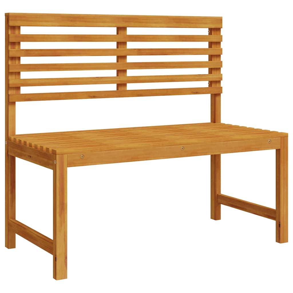 Set Panchina da Giardino 4 pcs Marrone Legno di Acacia Massello