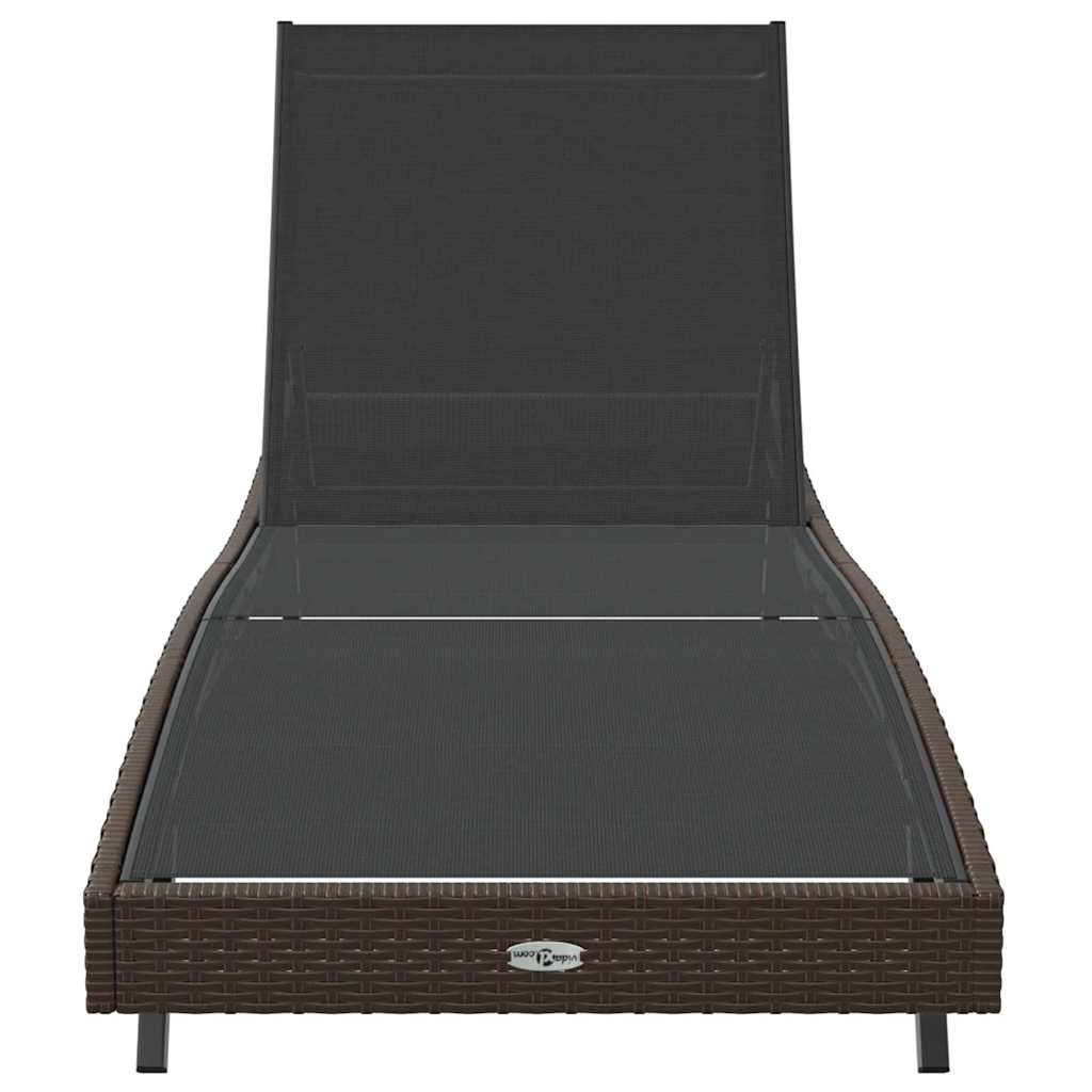 Lettino da sole 197 x 70 x 82 cm polyrattan