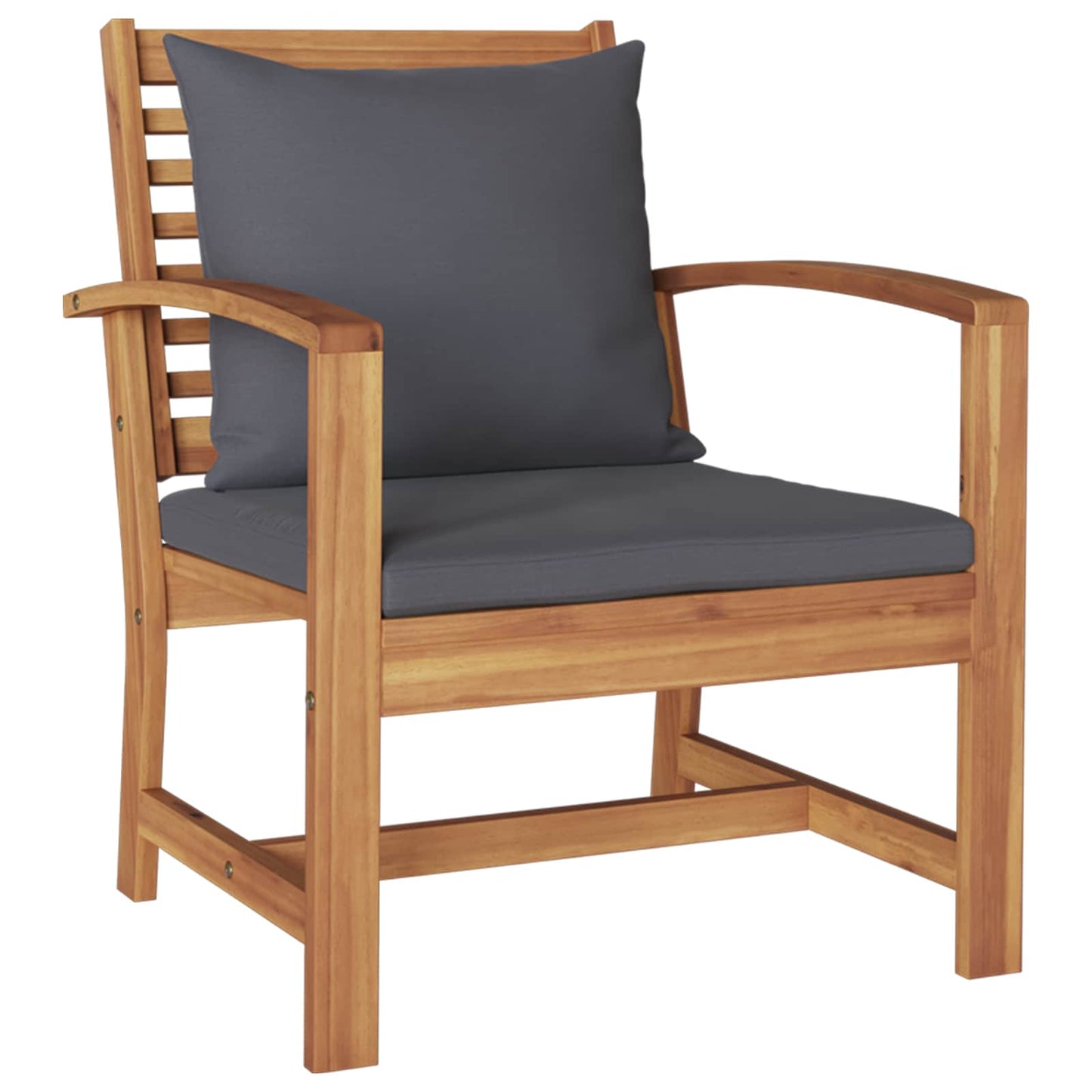 Set Divano da Giardino 5 pcs Naturale Legno di teak solido