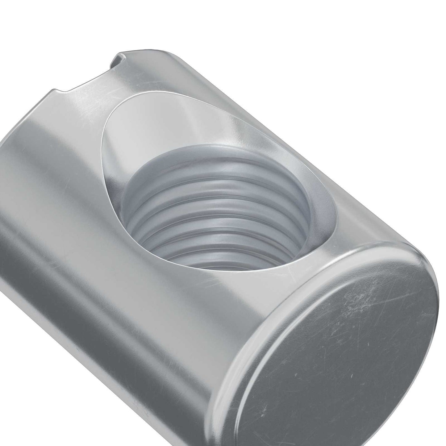 Dadi a tamburo 2 pcs Argento M6 x 13 mm Metallo