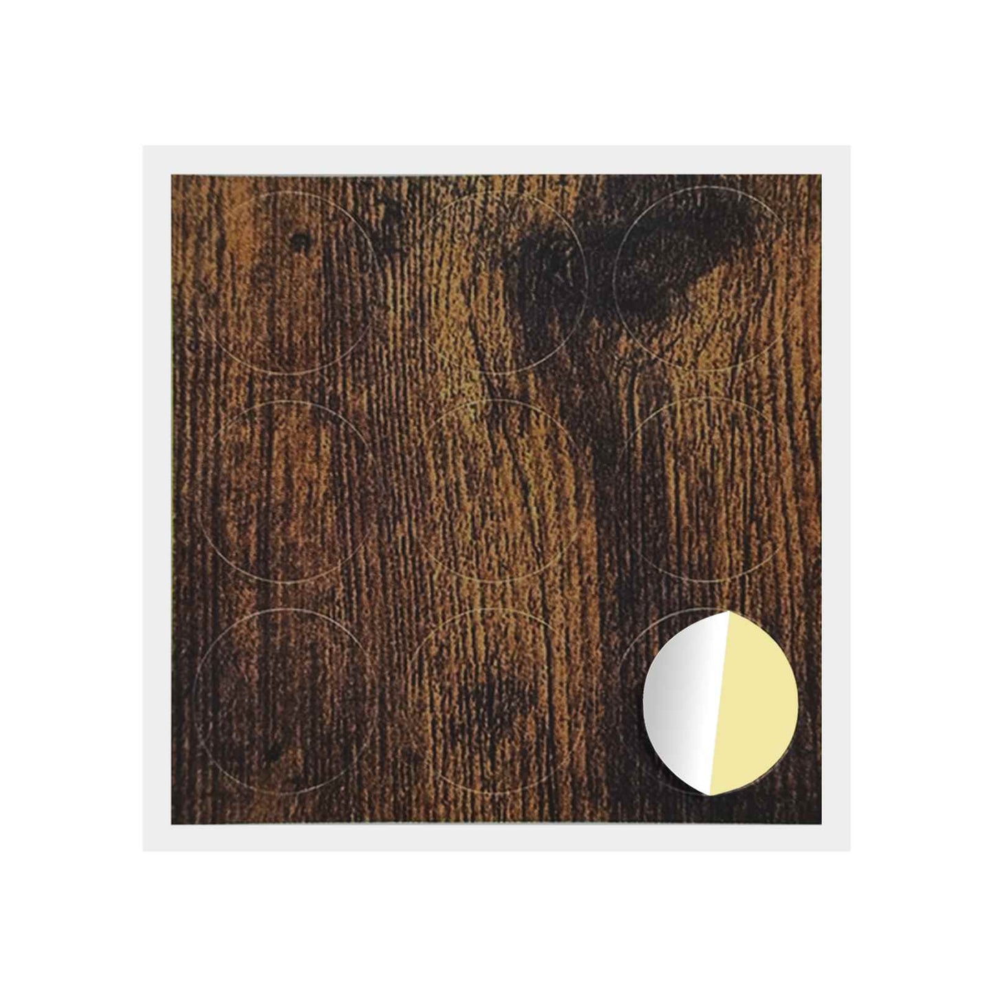 Copertura Vite Adesiva 12 pcs Rovere fumé Ø 20 x 0,5 mm