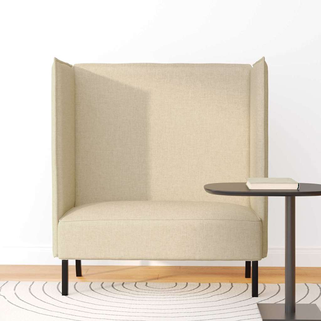 Divano alto 101cm Crema Tessuto