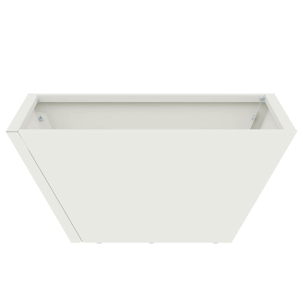 Vaso da giardino Bianco 35 x 35 x 15 cm