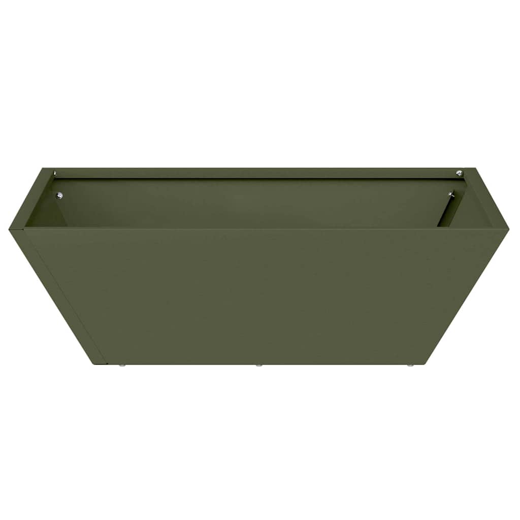 Vaso da giardino Verde oliva 50 x 50 x 15 cm