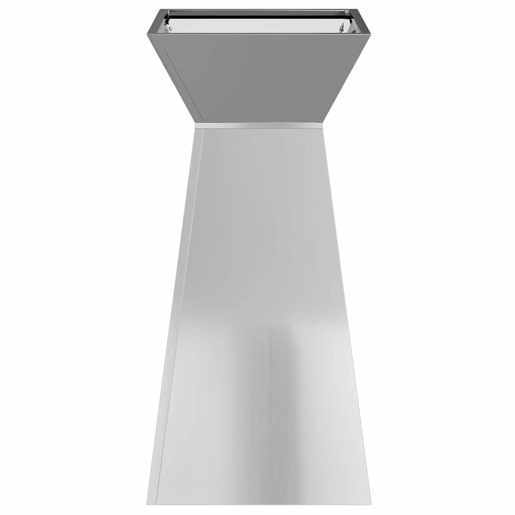 Vaso a Pilastro Argento 35 x 35 x 73 cm
