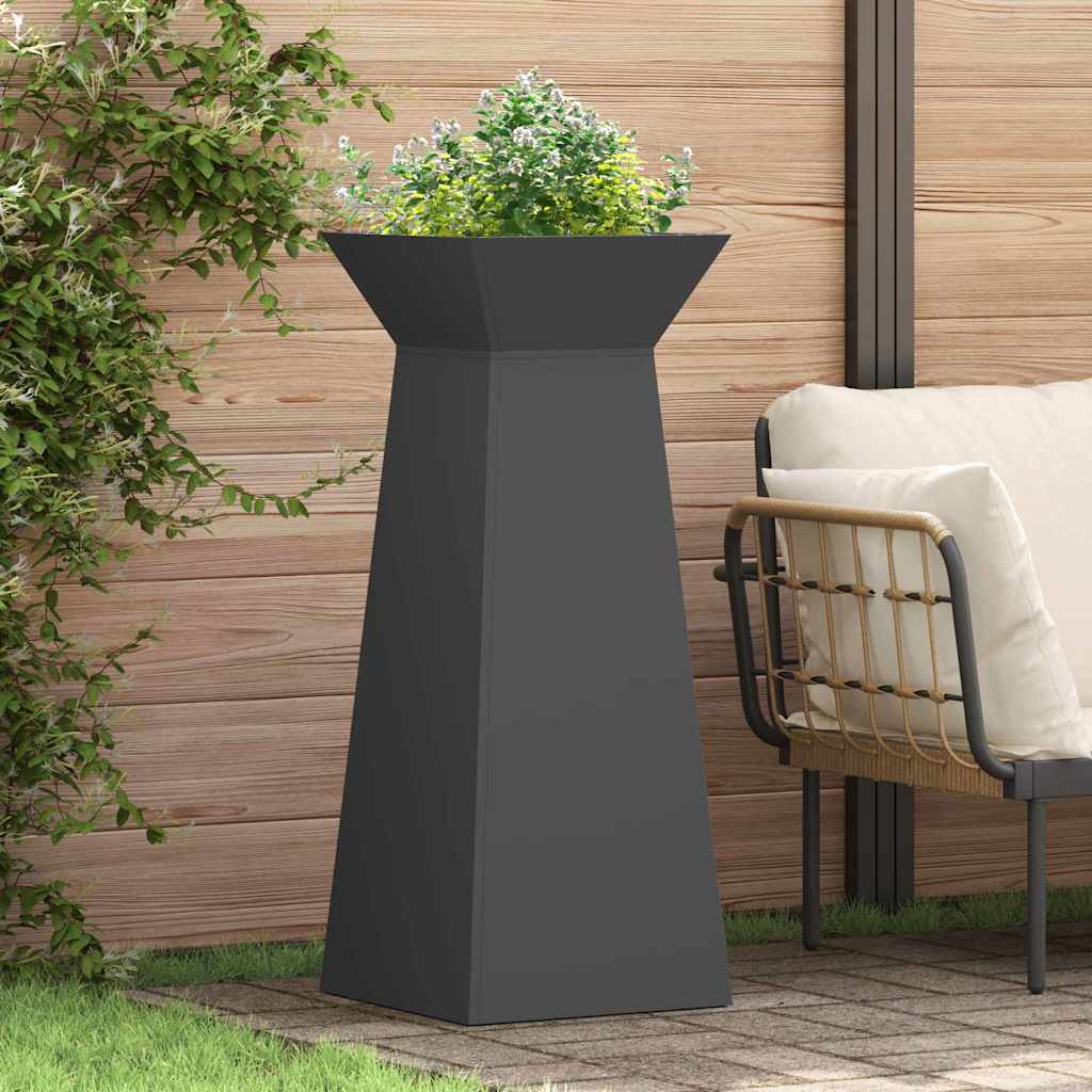 Vaso a Pilastro Nero 40 x 40 x 100 cm