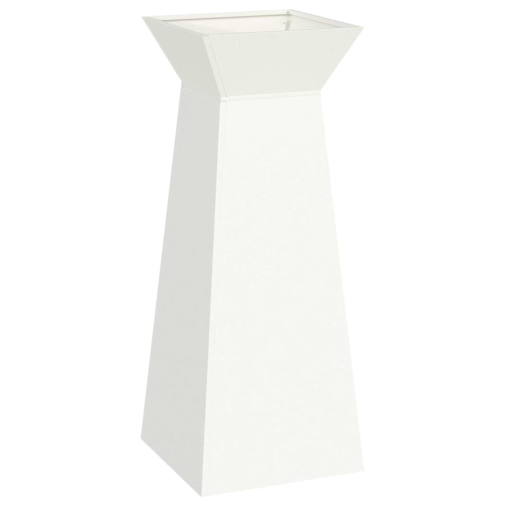 Vaso a Pilastro 2 pcs Bianco 40 x 40 x 100 cm