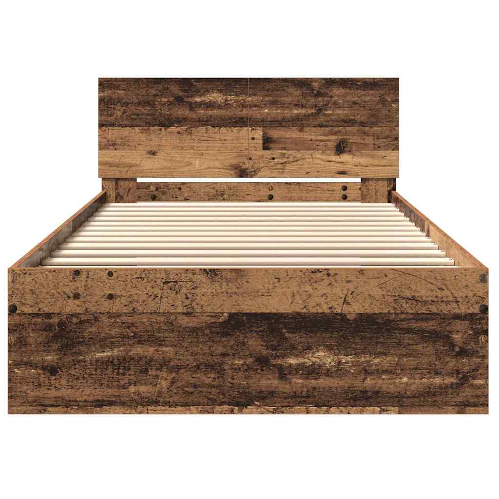Struttura del letto Legno vecchio 203 x 104 x 70 cm