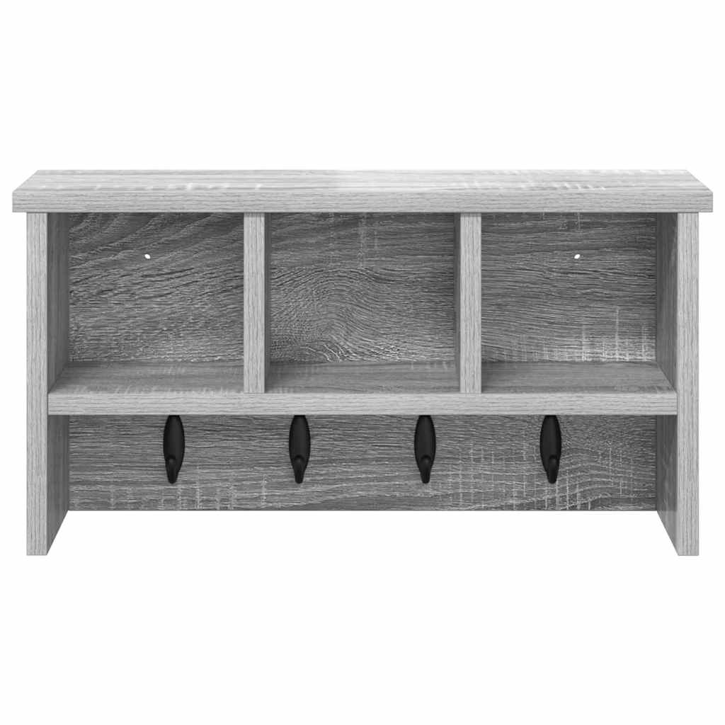 Appendiabiti a muro Grigio sonoma 50 x 16 x 26 cm