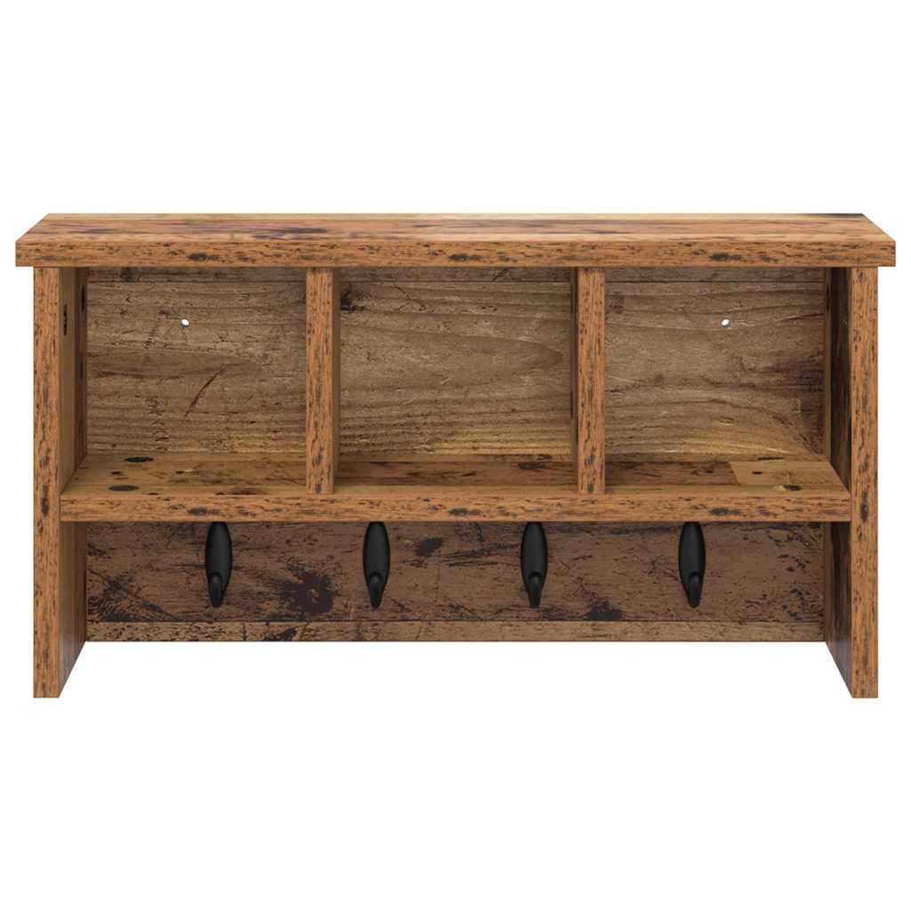 Appendiabiti a muro Legno vecchio 50 x 16 x 26 cm