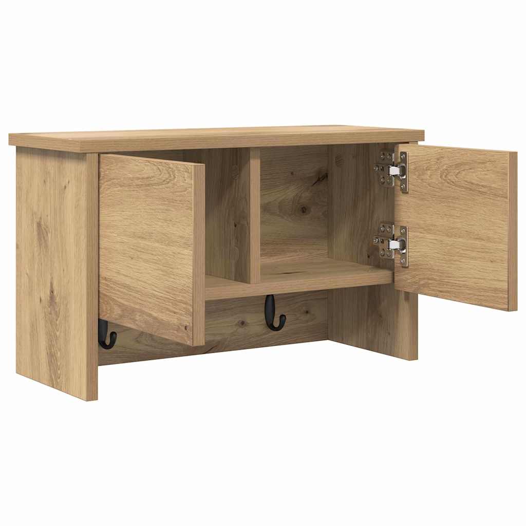 Appendiabiti a muro Rovere artigianale 50 x 20 x 30 cm