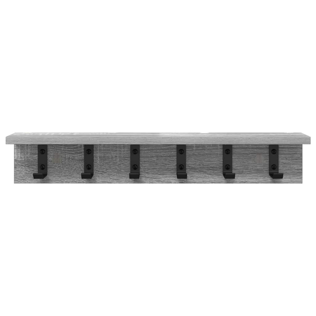 Appendiabiti a muro Grigio Sonoma 60 x 10,5 x 10,5 cm