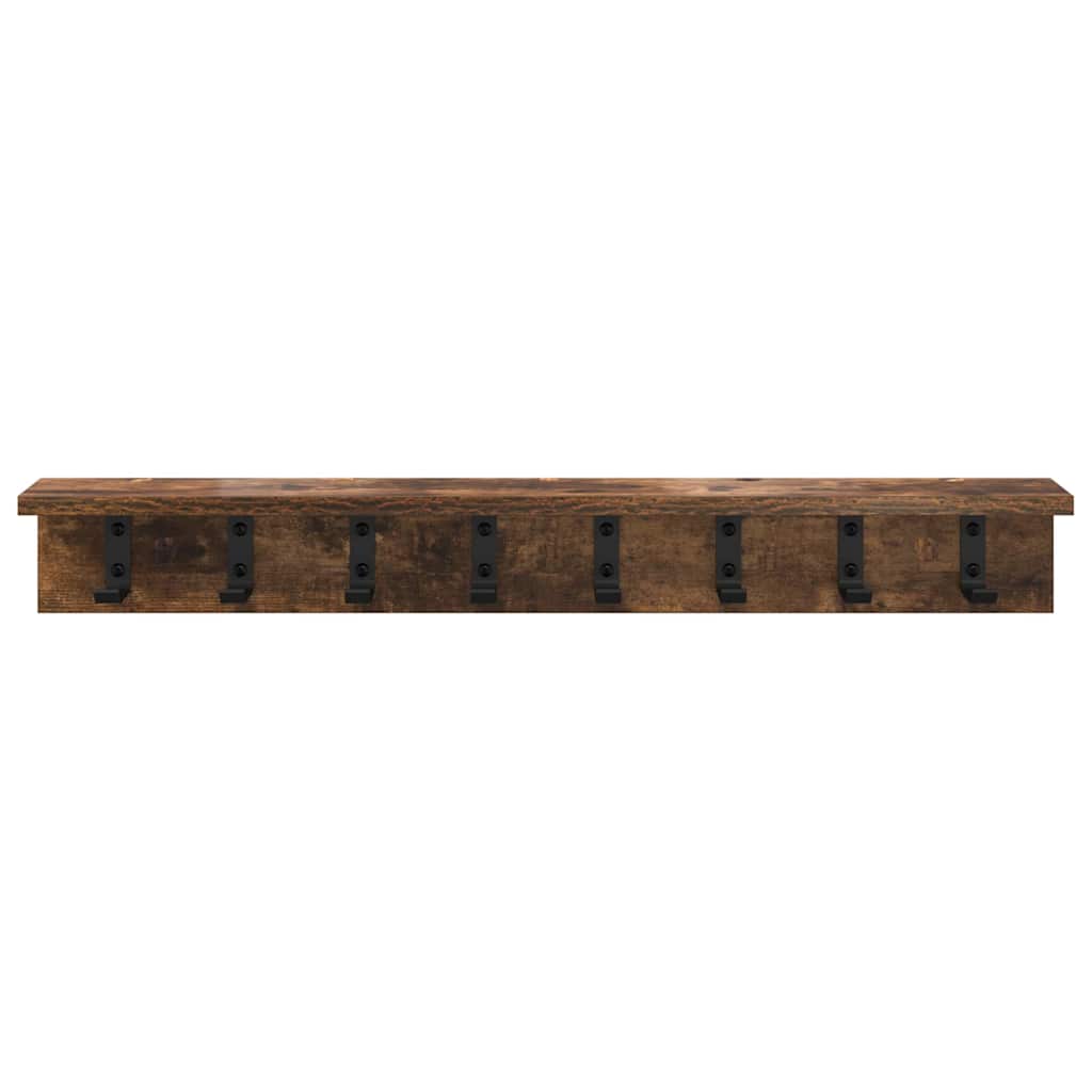 Appendiabiti a muro Rovere fumé 80 x 10,5 x 10,5 cm