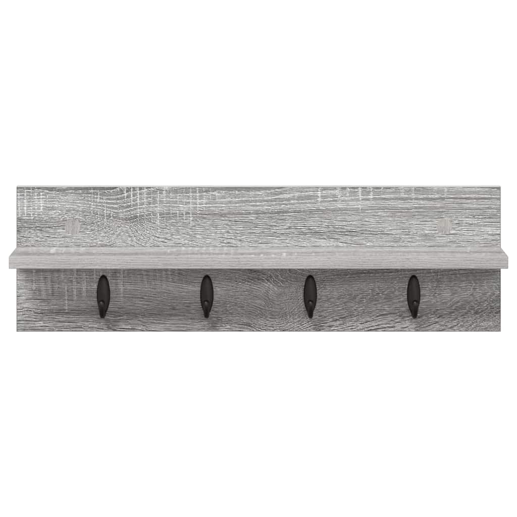 Appendiabiti a muro Grigio Sonoma 60 x 10,5 x 18 cm