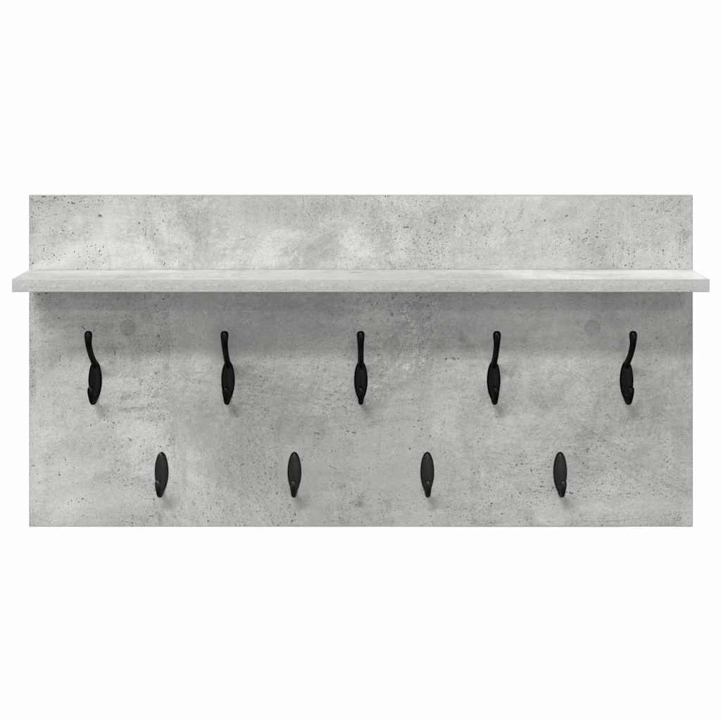 Appendiabiti a muro Grigio cemento 80 x 40 x 12 cm