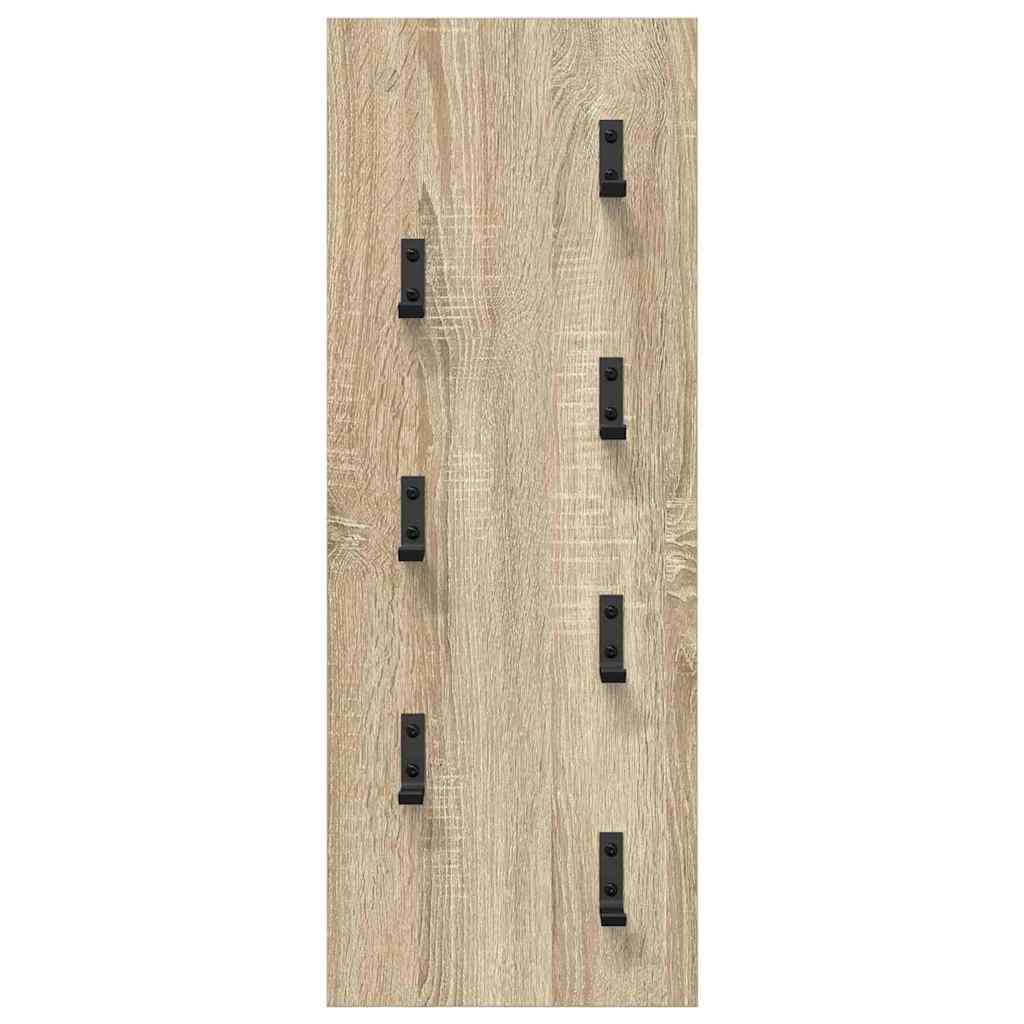 Appendiabiti a muro Rovere Sonoma 30 x 1,5 x 80 cm