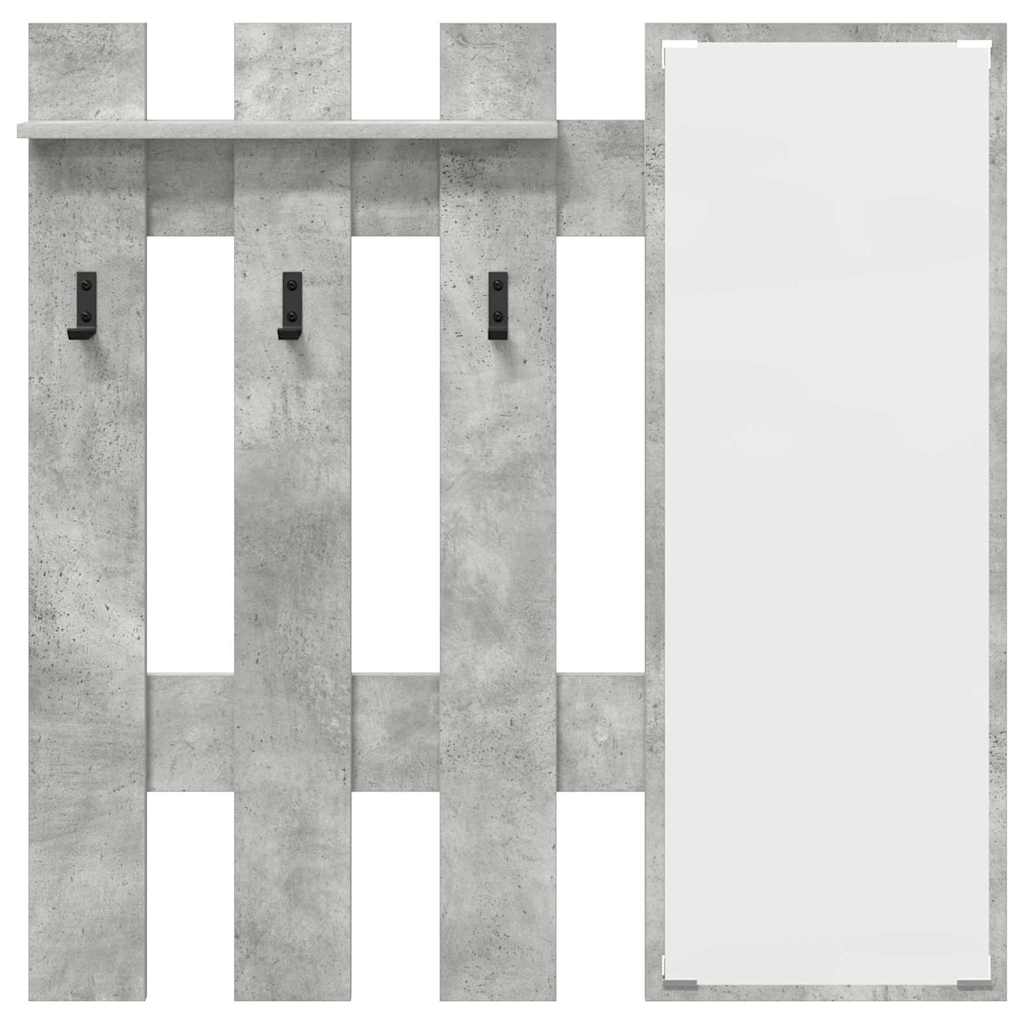 Appendiabiti a muro Grigio cemento 100 x 10 x 100 cm