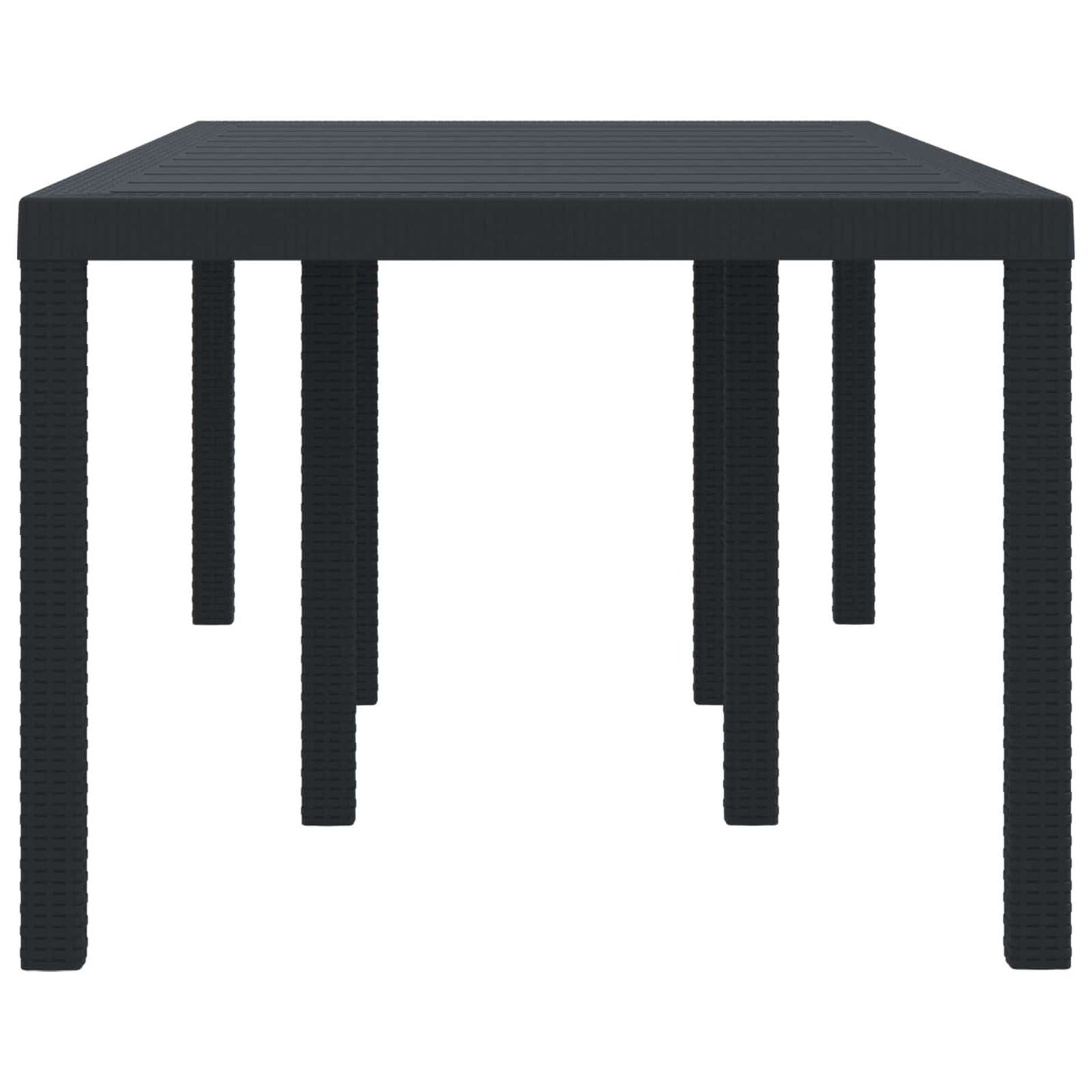 Tavolo da Giardino Antracite 200 x 100 x 73 cm polyrattan