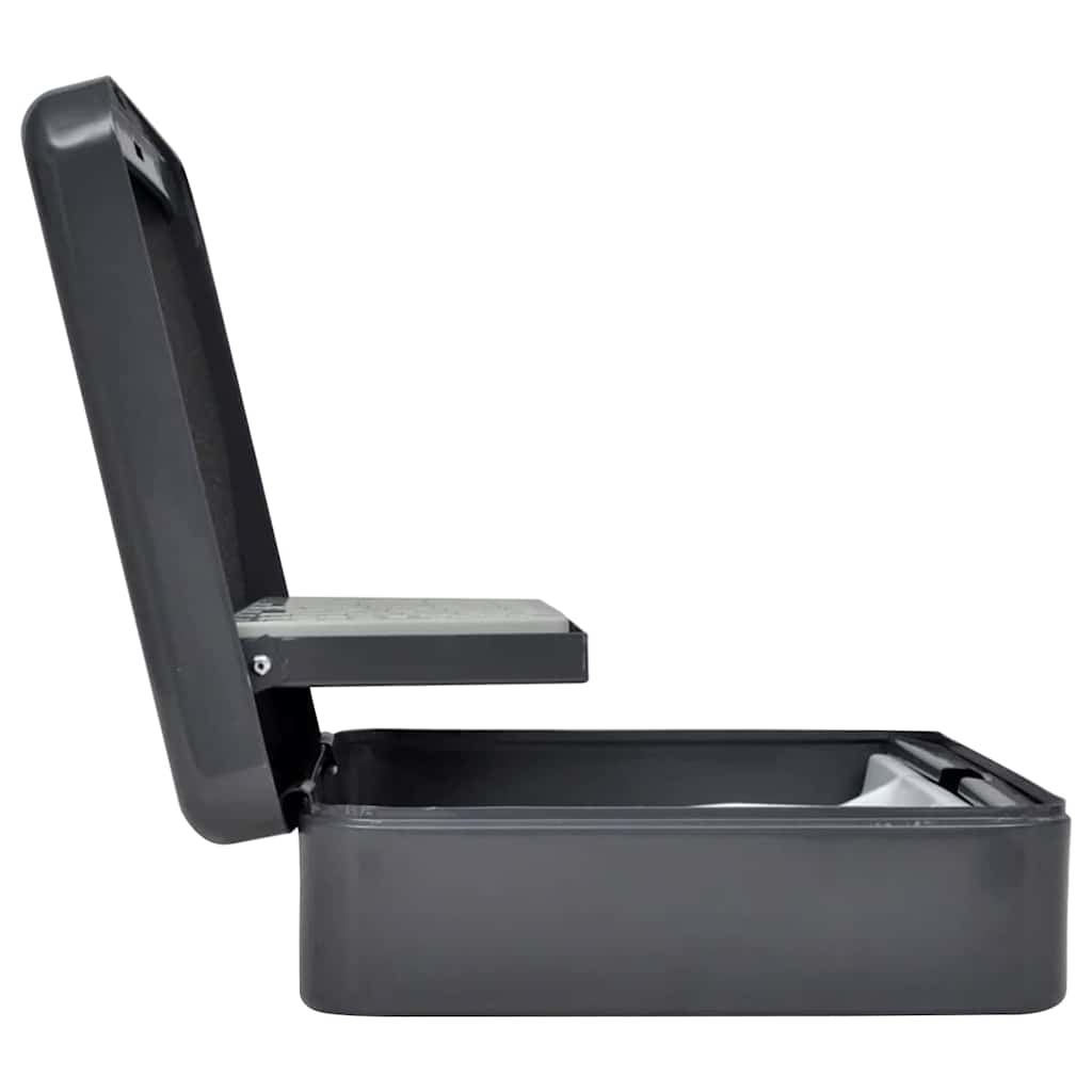 Scatola per Contanti Grigio scuro 30 x 24 x 9 cm Acciaio