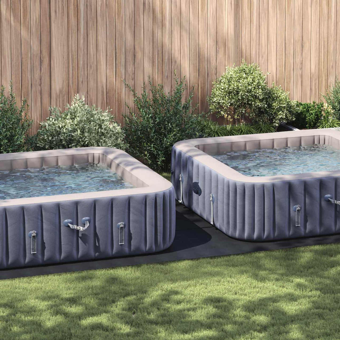 Telo per Fondo Piscina Regolabile Nero 640 x 321 x 0,1 cm