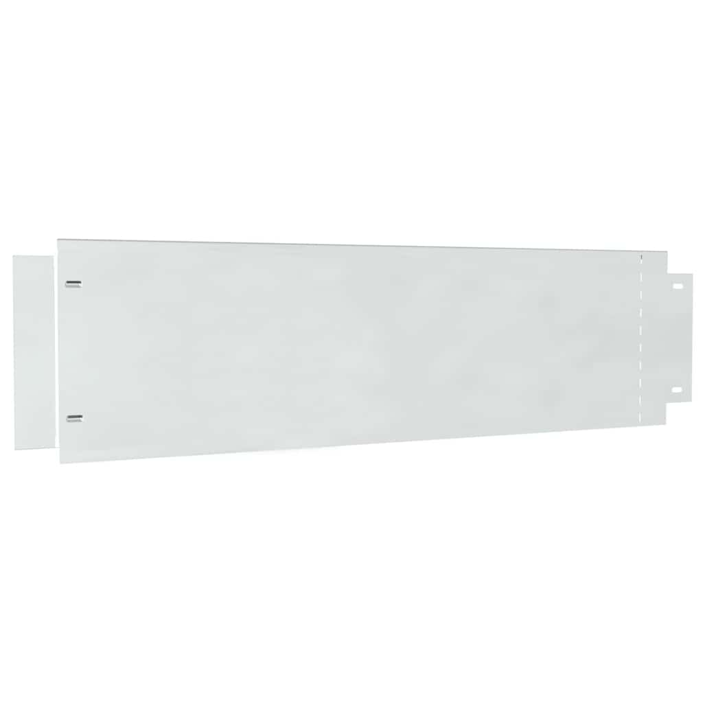 Bordure per prato 5 pcs Argento 100 x 25 x 0,07 cm