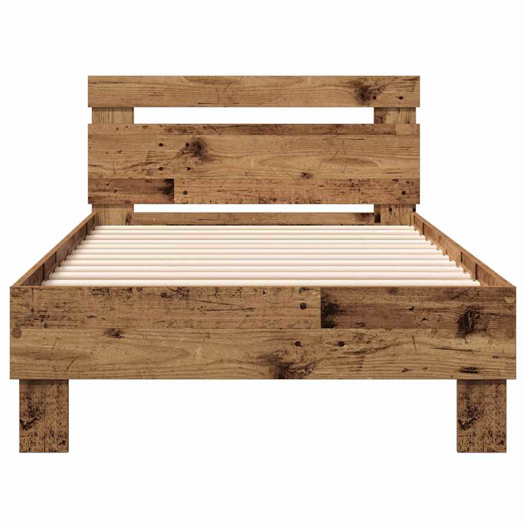 Struttura del letto con testiera Legno vecchio 193 x 95 x 88 cm