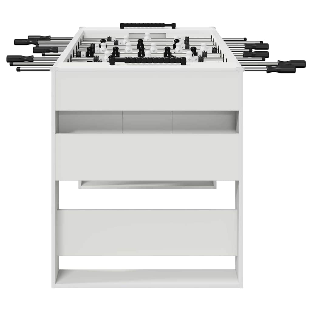 Tavolo da Foosball Bianco 146,5 x 74 x 85 cm Legno multistrato