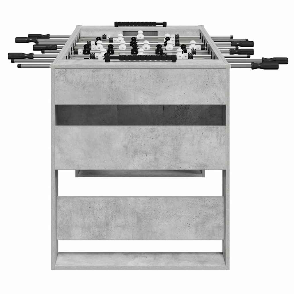 Tavolo da Foosball Grigio Cemento 146,5 x 74 x 85 cm